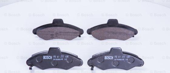 BOSCH 0 986 BB0 265 - Brake Pad Set, disc brake autospares.lv