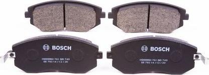 BOSCH 0 986 BB0 761 - Brake Pad Set, disc brake autospares.lv