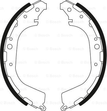 BOSCH 0 986 BB3 548 - Brake Shoe Set autospares.lv