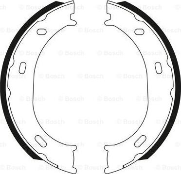 BOSCH 0 986 BB3 547 - Brake Shoe Set, parking brake autospares.lv