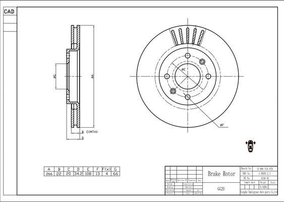 BOSCH 0 986 T16 876 - Brake Disc autospares.lv