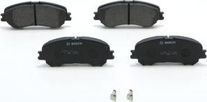 BOSCH 0 986 T11 091 - Brake Pad Set, disc brake autospares.lv