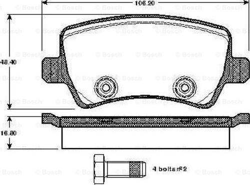 Triscan 481-2449627 - Brake Pad Set, disc brake autospares.lv