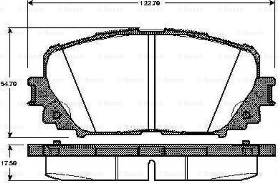 BOSCH 0 986 TB3 006 - Brake Pad Set, disc brake autospares.lv