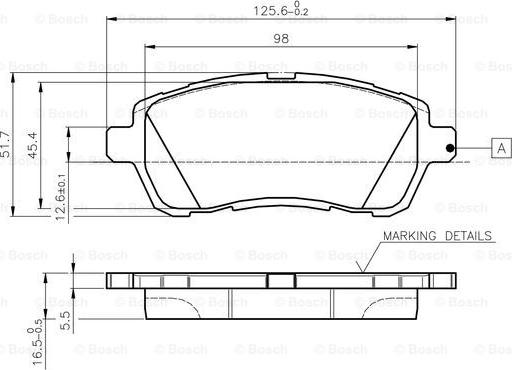 BOSCH 0 986 TB3 083 - Brake Pad Set, disc brake autospares.lv