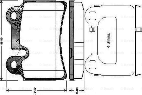 Metzger 1240.00 - Brake Pad Set, disc brake autospares.lv