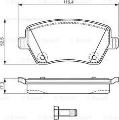 BOSCH 0 986 TB3 159 - Brake Pad Set, disc brake autospares.lv