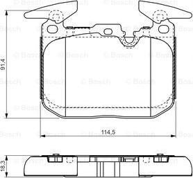 BOSCH 0 986 TB3 211 - Brake Pad Set, disc brake autospares.lv