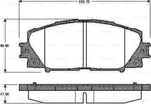 BOSCH 0 986 TB2 940 - Brake Pad Set, disc brake autospares.lv