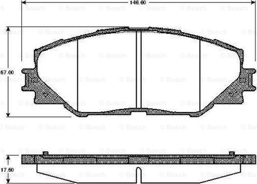 BOSCH 0 986 TB2 942 - Brake Pad Set, disc brake autospares.lv