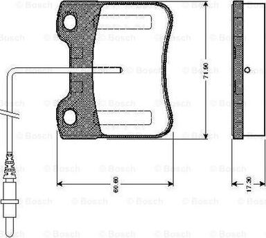 BOSCH 0 986 TB2 582 - Brake Pad Set, disc brake autospares.lv