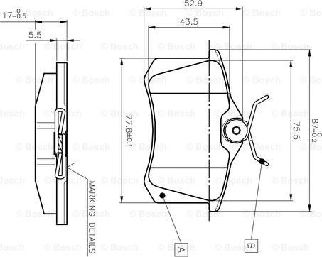 BENDIX 573005 - Brake Pad Set, disc brake autospares.lv