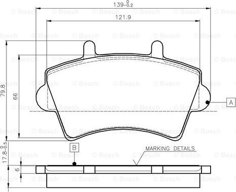 BOSCH 0 986 TB2 392 - Brake Pad Set, disc brake autospares.lv