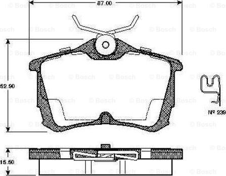 BENDIX BPD2003 - Brake Pad Set, disc brake autospares.lv