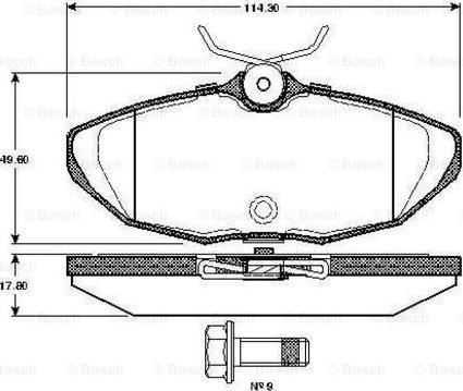 Textar 234201 - Brake Pad Set, disc brake autospares.lv