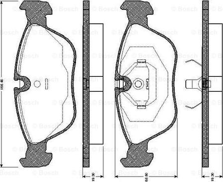 BOSCH 0 986 TB2 248 - Brake Pad Set, disc brake autospares.lv