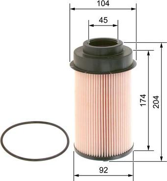 BOSCH 0 986 TF0 219 - Fuel filter autospares.lv