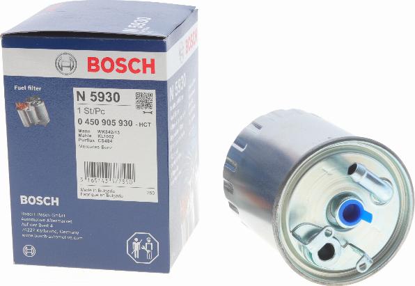 BOSCH 0 450 905 930 - Fuel filter autospares.lv