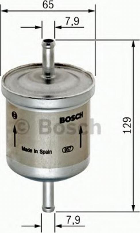 BOSCH 0450905974 - Fuel filter autospares.lv