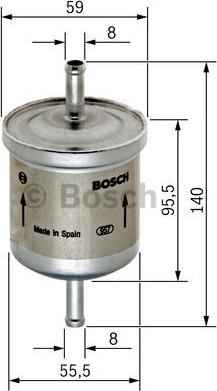 BOSCH 0 450 905 002 - Fuel filter autospares.lv