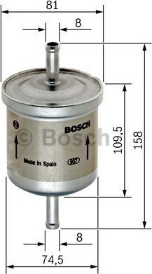 BOSCH 0 450 905 030 - Fuel filter autospares.lv