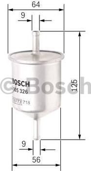 BOSCH 0 450 905 326 - Fuel filter autospares.lv