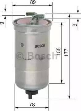 BOSCH 0 450 906 440 - Fuel filter autospares.lv