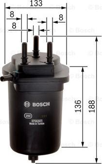 BOSCH 0 450 906 469 - Fuel filter autospares.lv