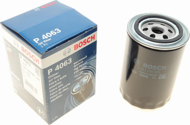 BOSCH 0 451 104 063 - Oil Filter autospares.lv