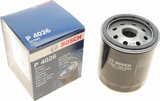 BOSCH 0 451 104 026 - Oil Filter autospares.lv