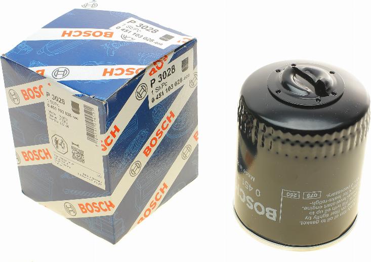 BOSCH 0 451 103 028 - Oil Filter autospares.lv