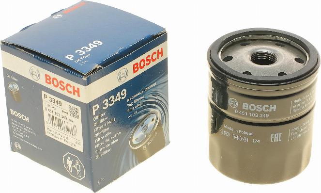 BOSCH 0 451 103 349 - Oil Filter autospares.lv