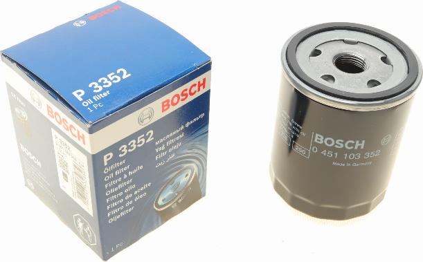 BOSCH 0 451 103 352 - Oil Filter autospares.lv