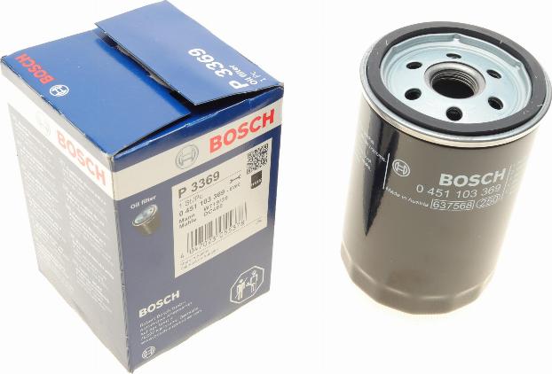 BOSCH 0 451 103 369 - Oil Filter autospares.lv