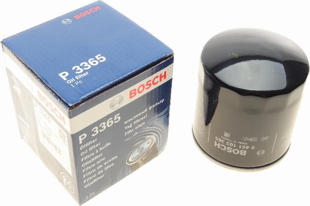 BOSCH 0 451 103 365 - Oil Filter autospares.lv
