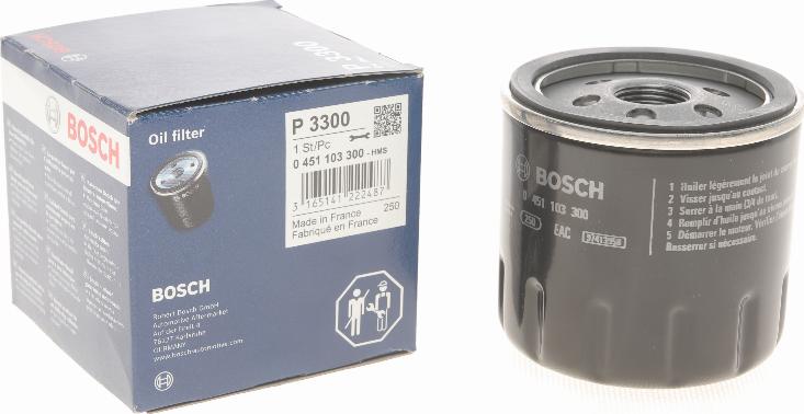 BOSCH 0 451 103 300 - Oil Filter autospares.lv