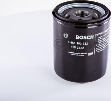 BOSCH 0 451 103 322 - Oil Filter autospares.lv