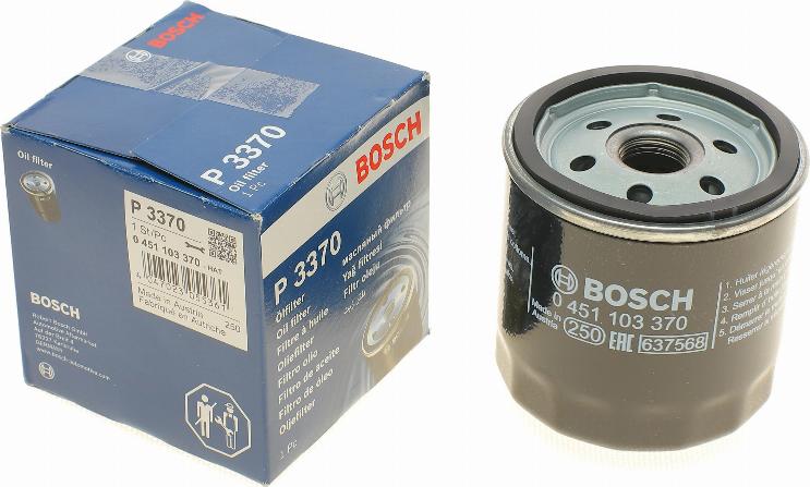 BOSCH 0 451 103 370 - Oil Filter autospares.lv