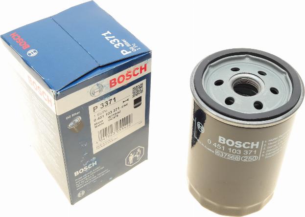 BOSCH 0 451 103 371 - Oil Filter autospares.lv
