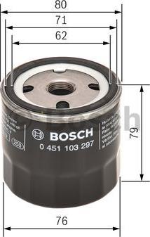 BOSCH 0 451 103 297 - Oil Filter autospares.lv