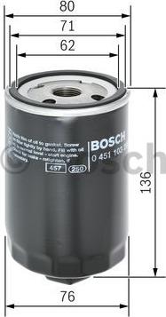 BOSCH 0 451 103 280 - Oil Filter autospares.lv