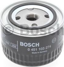 BOSCH 0 451 103 274 - Oil Filter autospares.lv