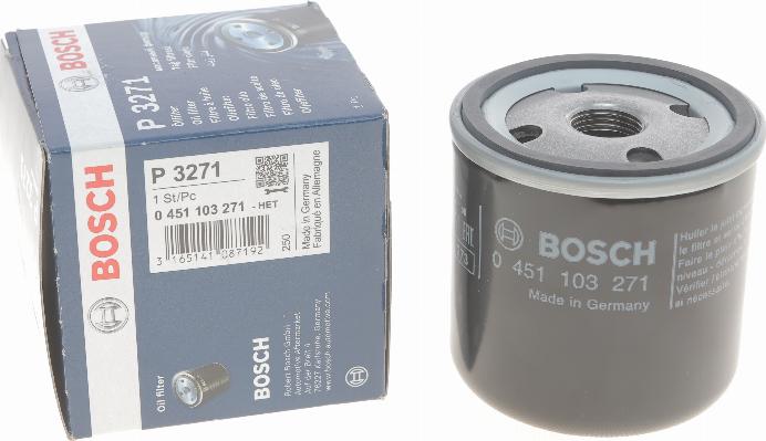 BOSCH 0 451 103 271 - Oil Filter autospares.lv