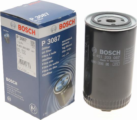 BOSCH 0 451 203 087 - Oil Filter autospares.lv