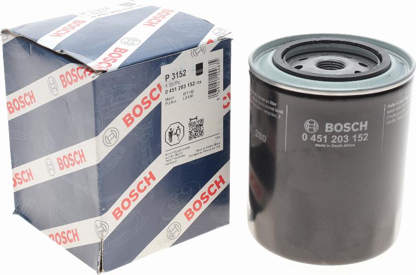 BOSCH 0 451 203 152 - Oil Filter autospares.lv