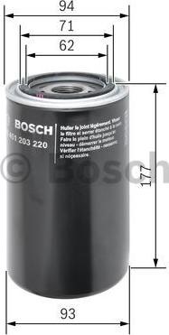 BOSCH 0 451 203 220 - Oil Filter autospares.lv