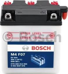 BOSCH 0 092 M4F 070 - Starter Battery autospares.lv