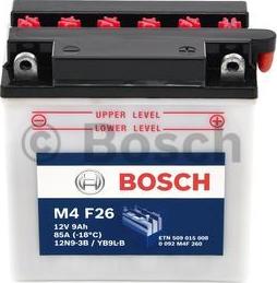 BOSCH 0 092 M4F 260 - Starter Battery autospares.lv