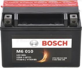 BOSCH 0 092 M60 100 - Starter Battery autospares.lv