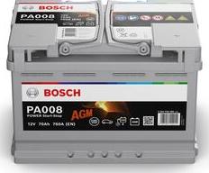 BOSCH 0 092 PA0 080 - Starter Battery autospares.lv
